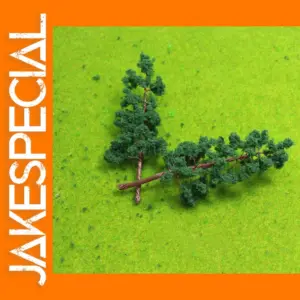 10pcs Deep Green O Scale Model Trees