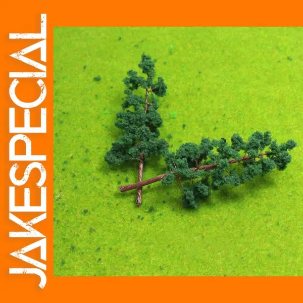 10pcs Deep Green O Scale Model Trees