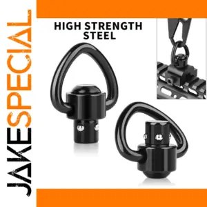 2pcs Heart-Shaped Steel Quick Release Buckles for Tactical Straps