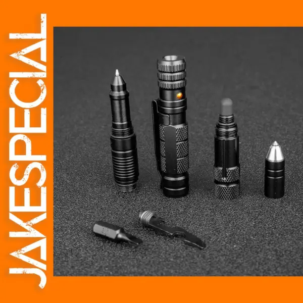 10-in-1 Tactical Pen with Flashlight and Tools