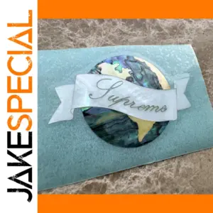 Self-Adhesive Pearl Guitar Logo Decal for Supreme