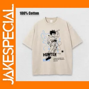 Punk Anime Hunter x Hunter Graphic T-shirt