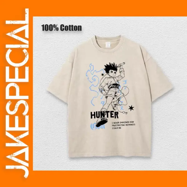Punk Anime Hunter x Hunter Graphic T-shirt