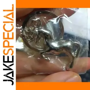 Rearing Horse Metal Keychain Accessory