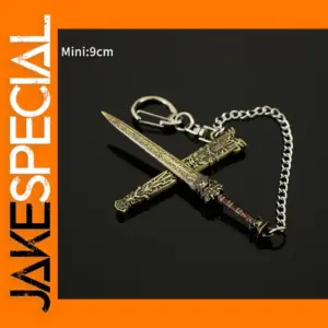 China Ancient Sword Keychain Mini Metal Katana