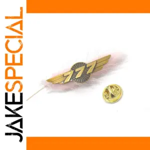 Boeing 777 Vintage Bronze Brooch Badge