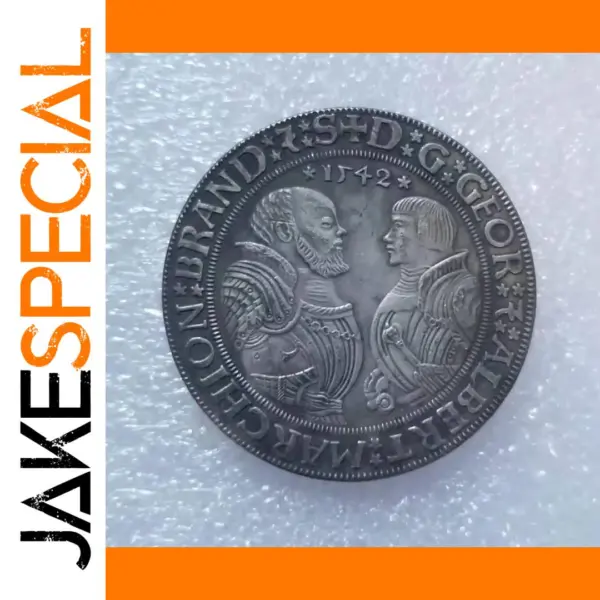 Commemorative Replica Silver Coin 38mm Collectible