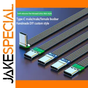USB 3.1 Type-C Flat Right-Angle Cable 40K 60Hz