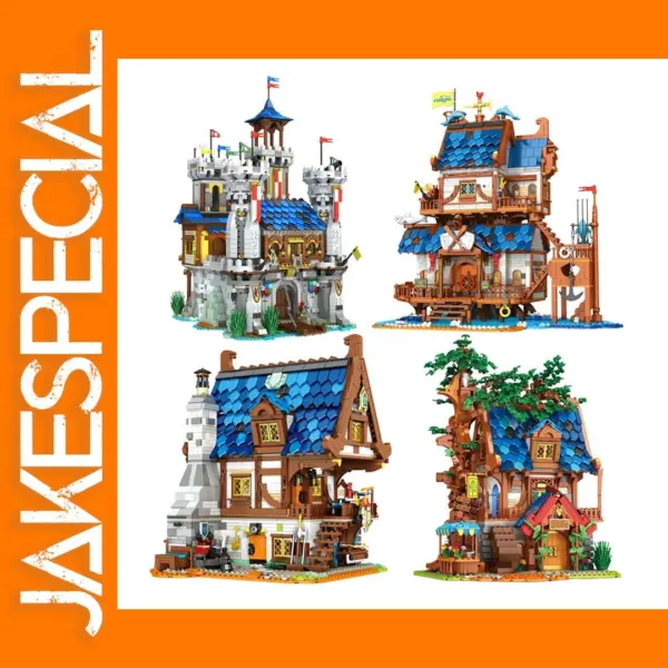 Medieval Castle Building Blocks Set for Ages 6+