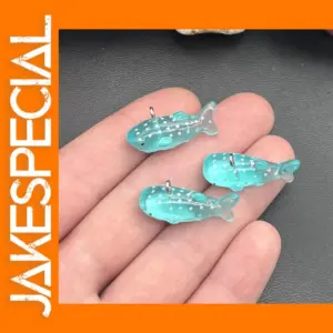 10pcs Acrylic Whale Shark Pendant Charms