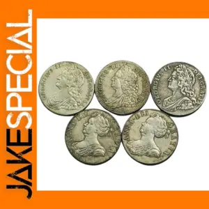 Replica UK Silver Crown Coins Set with Historical Varieties