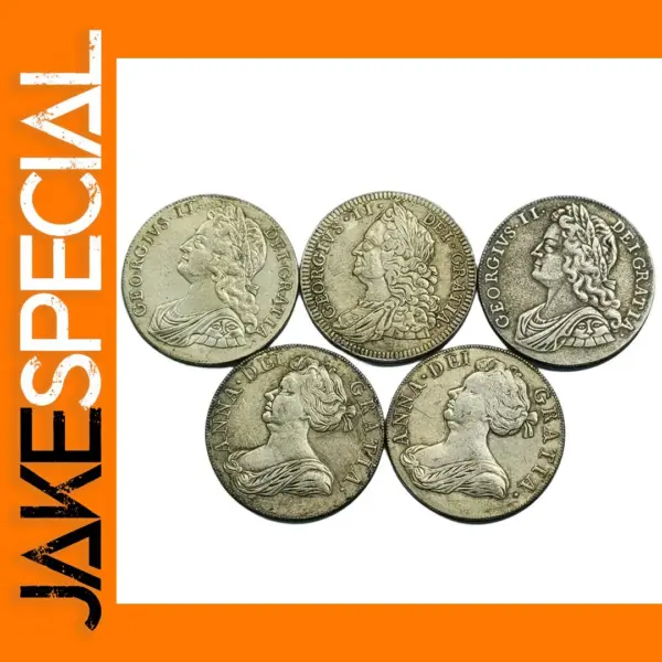 Replica UK Silver Crown Coins Set with Historical Varieties