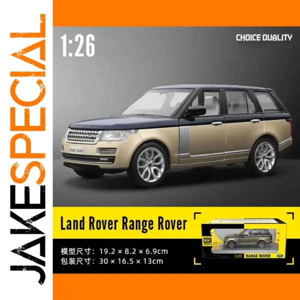 1/26 Range Rover Diecast Model with Sound Light