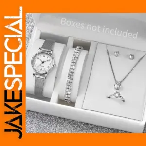 6PCS Women's Quartz Watch Jewelry Set