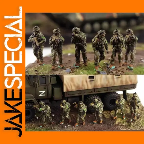 1:72 Scale Soviet Soldiers Model Figure Set