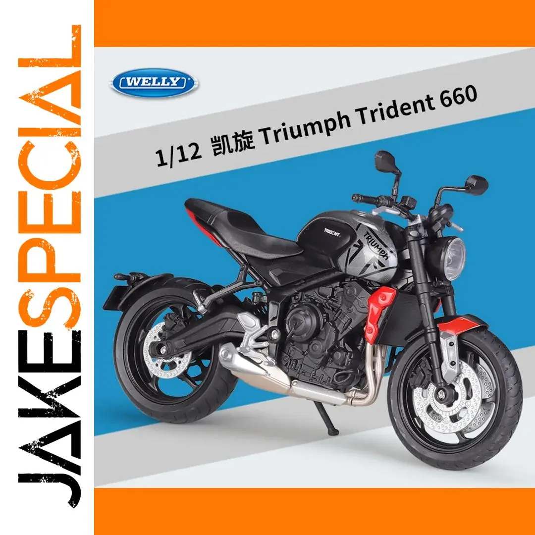 Welly 1:12 Triumph Trident 660 Alloy Motorcycle Model 1 Welly 1:12 Triumph Trident 660 Alloy Motorcycle Model