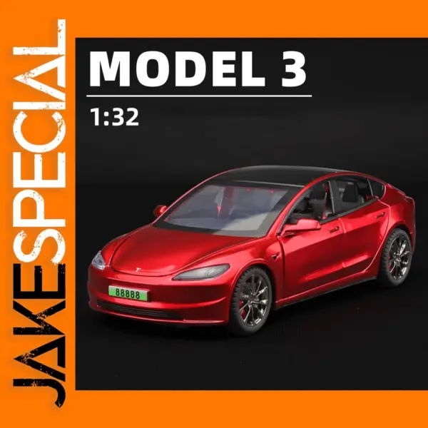 1:32 Tesla Model 3 Diecast Alloy Car