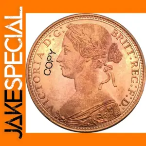Victoria 1881 One Penny Replica Coin