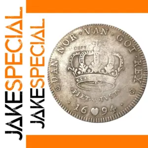 1694 Denmark 1 Krone Silver Replica Coin