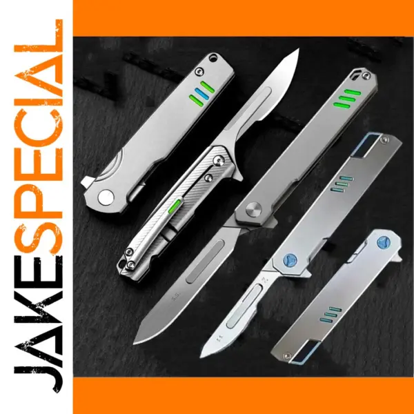 Titanium Alloy Folding Scalpel Knife EDC Tool