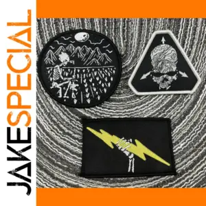 Reaper Deathk Tactical Patch Skeleton Fingers Hook&Loop