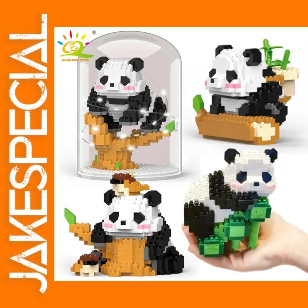 Mini Cute Panda Micro Building Blocks Set