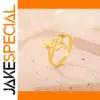 Butterfly Stainless Steel Wedding Ring for Women