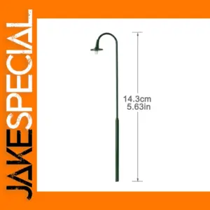 5pcs O Scale Green Post Lamps 12V Lights