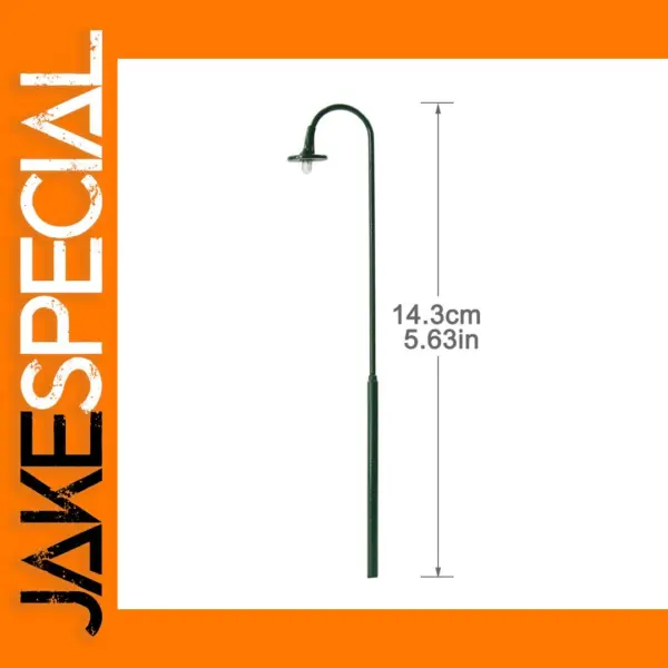 5pcs O Scale Green Post Lamps 12V Lights