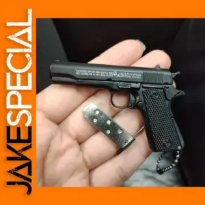 Mini 1911 Pistol Keychain Alloy Toy Gun