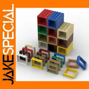 Train Windows 1x4x3 Building Block Set 10pcs