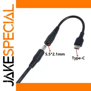 5521 Power Jack DC Type-C to 5.5x2.1mm Adapter