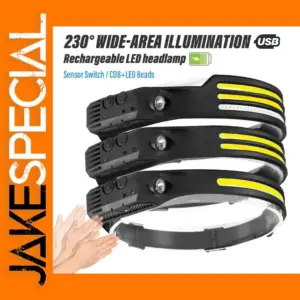 USB Rechargeable COB LED Sensor Headlamp