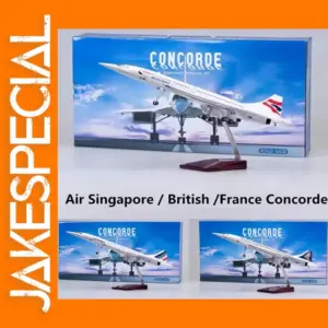 1:125 Scale Concorde Aircraft Model with Lights