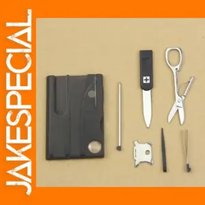 Multifunctional Camping Tool Card with LED Light