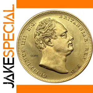 Replica Gold Coin William IV 1840 Commemorative