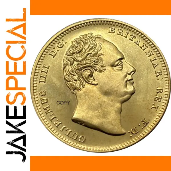 Replica Gold Coin William IV 1840 Commemorative