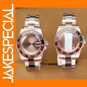 Rose Gold 40mm Watch Case with Bracelet Set