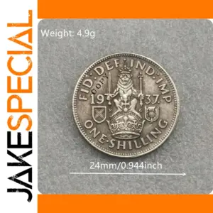 1937 UK Shilling Replica Coin Collectible