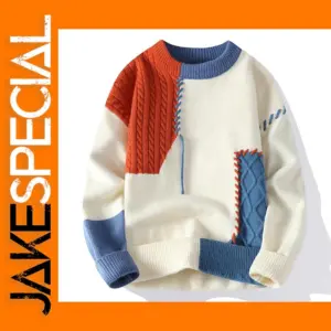 Casual O Neck Knitted Sweater for Men