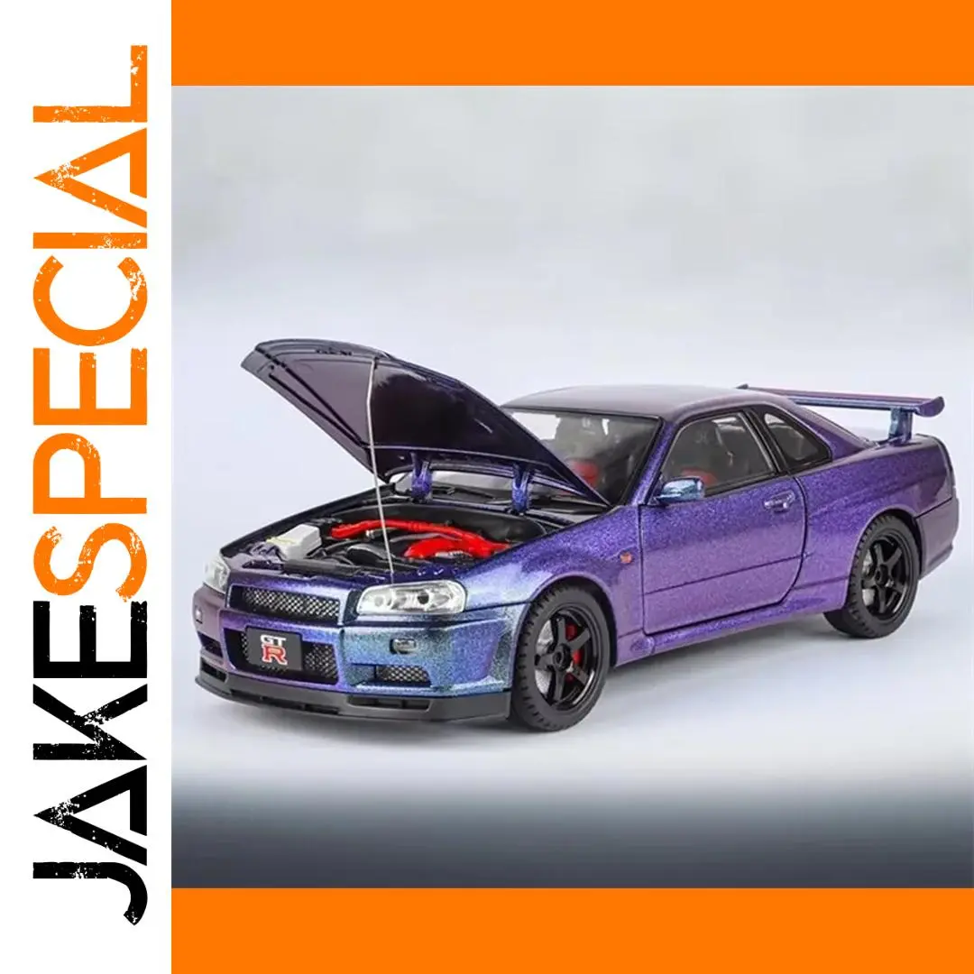 1:18 GTR R34 Skyline Alloy Model Car Display 1 1:18 GTR R34 Skyline Alloy Model Car Display