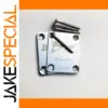 Chrome Neck Plate for Electric Guitar with Screws
