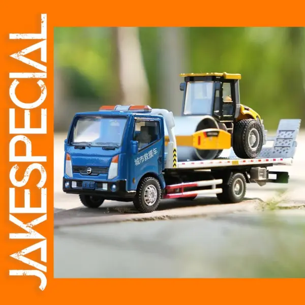 1:60 Alloy Trailer Engineering Vehicle Model