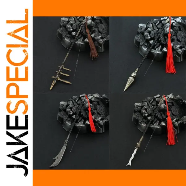 22cm Metal Chinese Halberd Spear Collectible