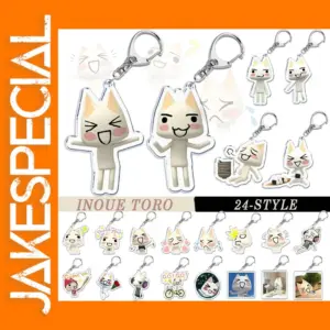 Inoue Toro Cute Cat Acrylic Keychain Pendant
