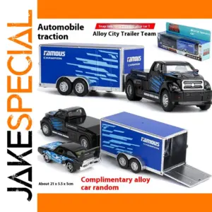Alloy City Cargo Trailer Toy Car Model