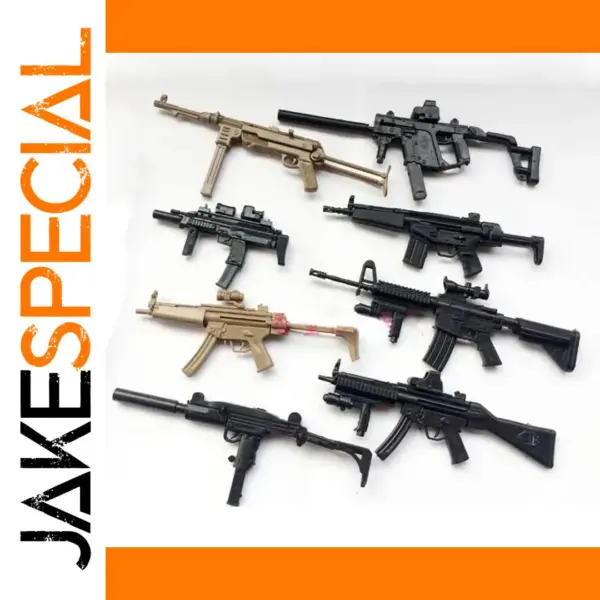 1/6 Scale MP5 MP40 MP7 UZI Plastic Gun Kit