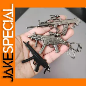 Mini Metal Pistol Keychain for Men