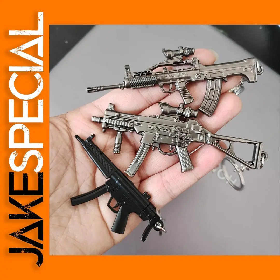 Mini Metal Pistol Keychain for Men 1 Mini Metal Pistol Keychain for Men