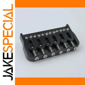 Black 6 and 7 String Electric Guitar Bridge